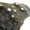 Grey bubble bracelet - Bracelets - felting