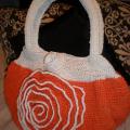orange roses - Handbags & wallets - needlework