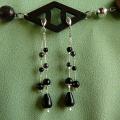 rain at night - Earrings - beadwork