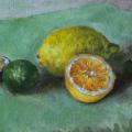 Vitamin C - Oil painting - drawing