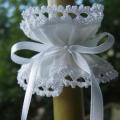 Candle decorations - Baptism clothes - needlework