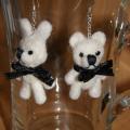 Zuikiukias and the Bear - Earrings - felting