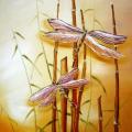 dragonfly life - Oil painting - drawing