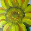Sunflower - Acrylic painting - drawing