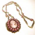 necklace " Mademoiselle " - Necklace - beadwork