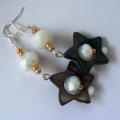 Earrings " star " - Earrings - beadwork