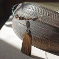 Zebrano wood necklace - Necklace - beadwork