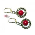 Earrings " Coral Island " - Earrings - beadwork