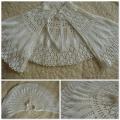 Baptismal cloak - Baptism clothes - knitwork