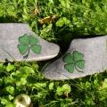 four-leaf clover - Shoes & slippers - felting