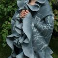 Gray cloak - Wraps & cloaks - felting