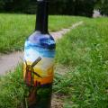 Slumbering mill near the road .... - Decorated bottles - making
