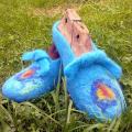Funny nodules - Shoes & slippers - felting