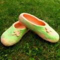 Shamrock - Shoes & slippers - felting