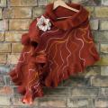 Country-mantle - Wraps & cloaks - felting
