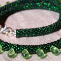 Tow " drops " - Necklace - beadwork