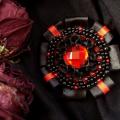 Red Night - Brooches - beadwork