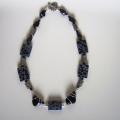 Black and white - Necklace - beadwork