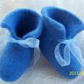 Deep blue sea - Shoes & slippers - felting