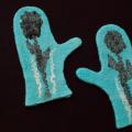 Felted merino wool gloves - Gloves & mittens - felting