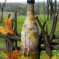 A decrease in gold leaf and ... - Decorated bottles - making
