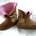 Retro sweets - Shoes & slippers - felting