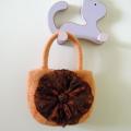 Autumn flower - Handbags & wallets - felting
