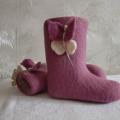 Girl veltinukai - Shoes & slippers - felting