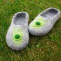 Emerald - Shoes & slippers - felting