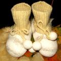 Tiny tapkiukai a mini-human - Shoes & slippers - felting
