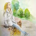 Laura - Watercolor - drawing