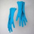 Blue gloves - Gloves & mittens - felting