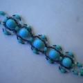Turquoise bracelet - Bracelets - beadwork