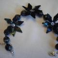 Blackout flowers - Bracelets - beadwork