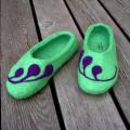 Moss rings - Shoes & slippers - felting