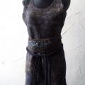 Felted merino wool dress with silk - Dresses - felting