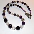Amethyst necklace - Necklace - beadwork