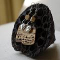 Striped zebra tale - earrings - Earrings - beadwork
