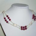 red poppy - Necklace - beadwork