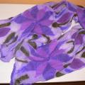 violet scarf - Scarves & shawls - felting