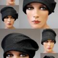 Felt hat " black spot lady " - Hats - felting