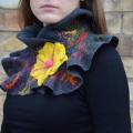 Collar-neck warm widget - Scarves & shawls - felting