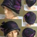 Purple - lilac - Hats - felting