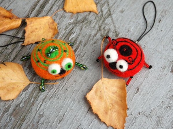 Čmauškintuvėliai: Red and Orange - Pendants