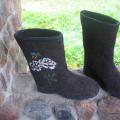 I felt that field - Shoes & slippers - felting