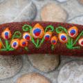 Autumn flowers - Brooches - felting