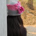 gray-pink romance - Hats - felting