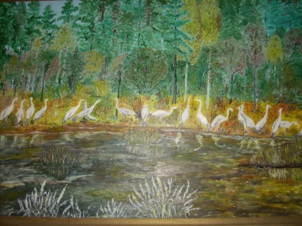Before departure - Oil painting