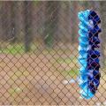 " blue for fence " - Wraps & cloaks - felting