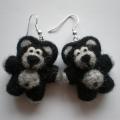 Earrings - bears - Earrings - felting